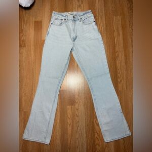 Light Blue slim straight Women's Jeans